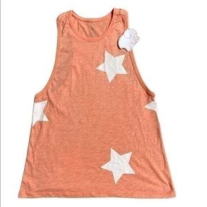 ivory ella Dahlia Vickie Starry Racerback Tank Top Size S